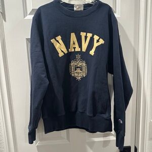 VTG Champion Reverse Weave NAVY Adult S Sweatshirt Navy Pull Over